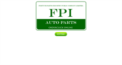 Desktop Screenshot of marketing.fpiautoparts.com